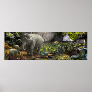 ELEPHANT FAMILY "GREEN ROOM" POSTER
