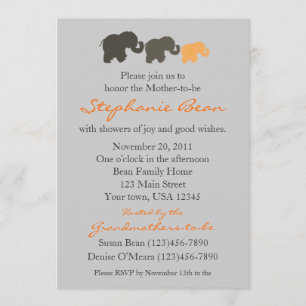 Elephant Family Invitation