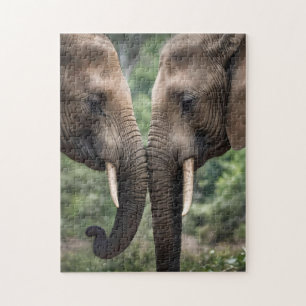 Elephant Family Is Love, Jigsaw Puzzle