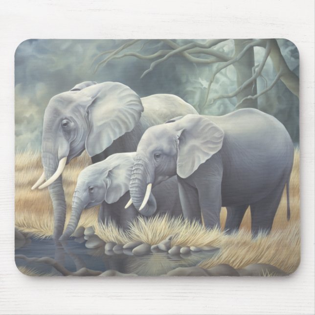"Elephant Family" Mousemat (Front)