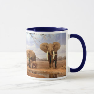 Elephant Family Mug