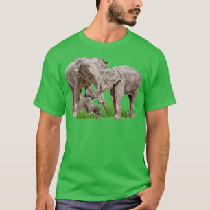 Elephant Family Zookeeper Zoologist Wildlife Safar T-Shirt