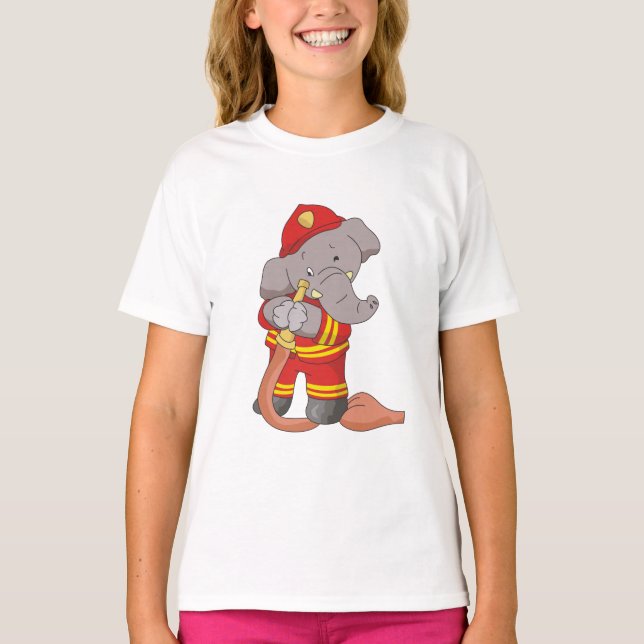 Elephant FIrefighter Tshirts and Gifts (Front)
