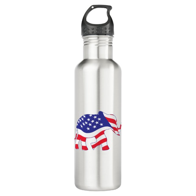 Elephant-FLAG 710 Ml Water Bottle (Front)
