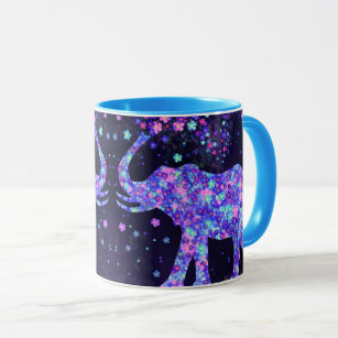 Elephant Flowers - Add Your Picture / Text / Name Mug