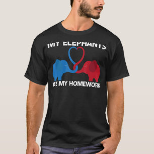 Elephant For Kids Boys Wild Park Animal T-Shirt