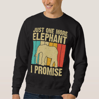Elephant For Men Women Indian Elephant Mammoth Vin Sweatshirt