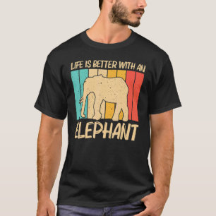 Elephant For Men Women Indian Elephant Mammoth Vin T-Shirt