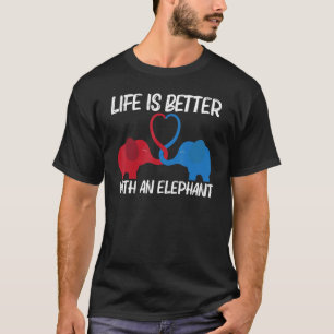 Elephant For Men Women Wild Park Animal T-Shirt