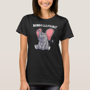 Elephant For Women Mum Wildlife Indian Elephant T-Shirt