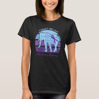 Elephant Forget me not flowers Alzheimeru2019s Awa T-Shirt