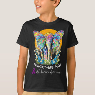 Elephant Forget-me-not Heimer’s Awareness  T-Shirt