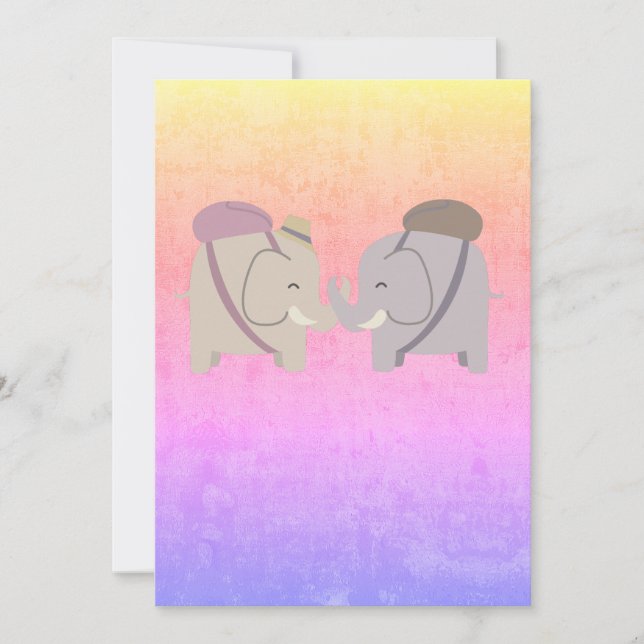 elephant friends thank you card (Front)