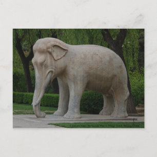 Elephant from The Sacred Way in Mings Tomb Postcard