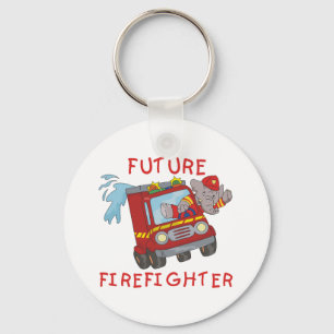 Elephant Future Firefighter Tshirts and Gifts Key Ring