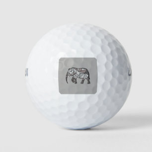elephant geometric, bishop grey 2 golf balls