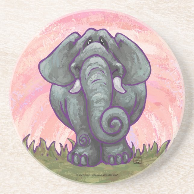Elephant Gifts & Accessories Coaster (Front)