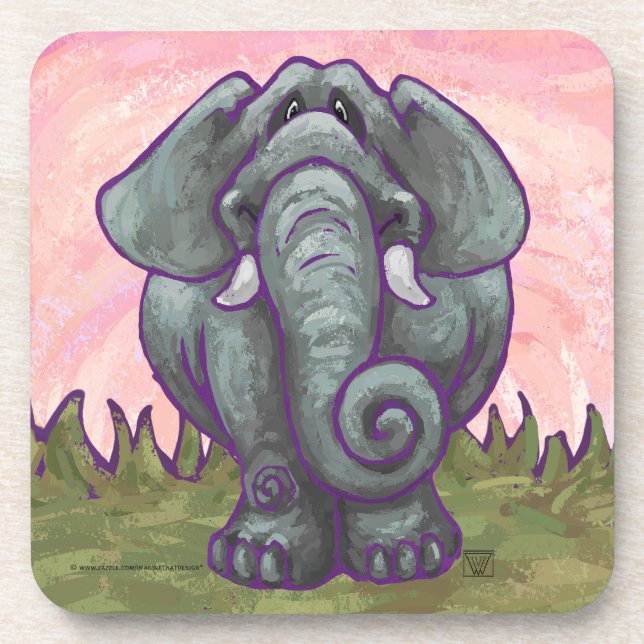 Elephant Gifts & Accessories Coaster (Front)