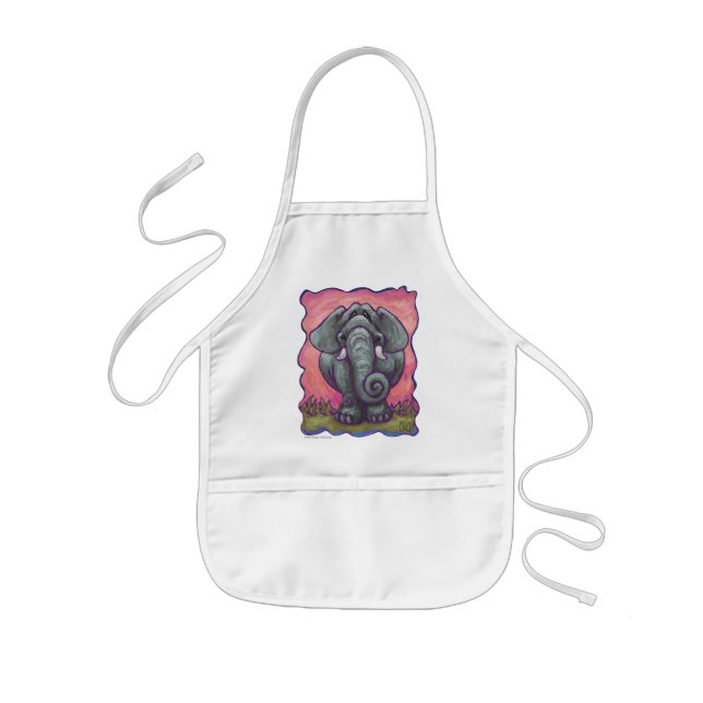 Elephant Gifts & Accessories Kids Apron (Front)