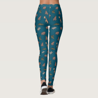 Elephant, giraffe, croc & rhino safari leggings
