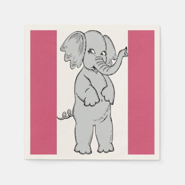 ELEPHANT GIRL NAPKIN (Front)