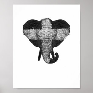 Elephant God Church Christian Gift Elephant Christ Poster