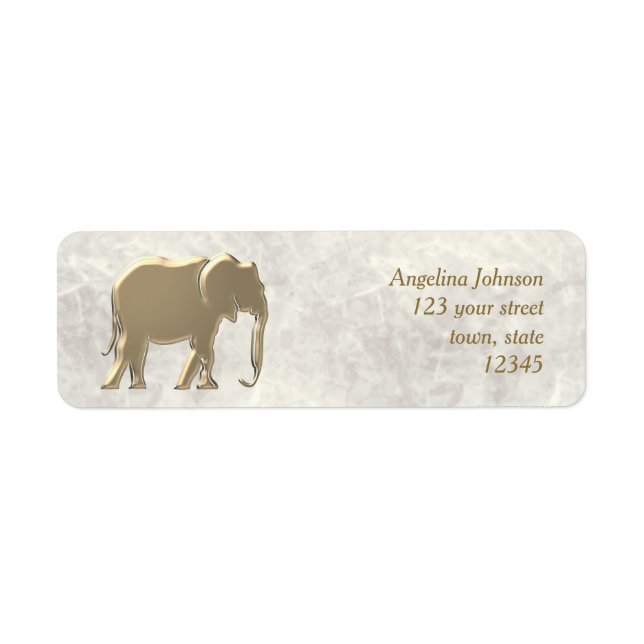 Elephant Gold Return Address (Front)