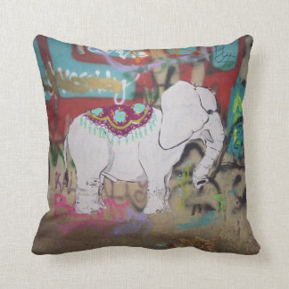 Elephant graffiti Pillow