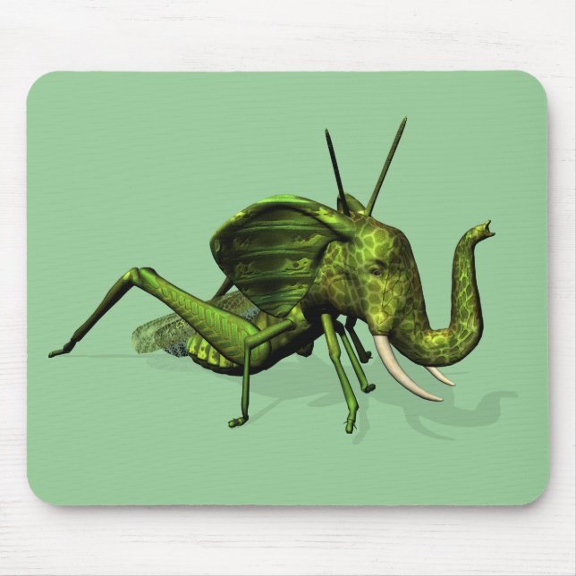 Elephant Grasshopper Crossbreed Mouse Pad (Front)
