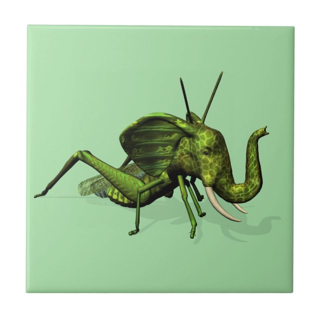 Elephant Grasshopper Crossbreed Tile (Front)