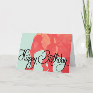 Elephant Happy Birthday Card