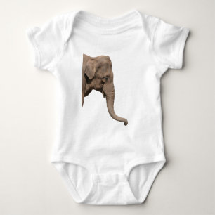 Elephant head baby bodysuit