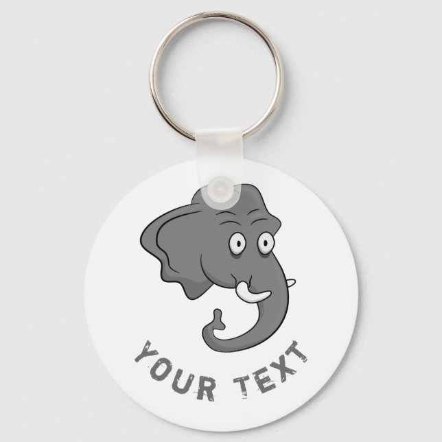 Elephant Head Key Ring (Front)