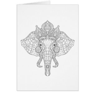 Elephant Head Zendoodle