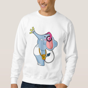 Elephant Headphone Music Sweatshirt