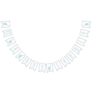 Elephant hearts It's a boys baby shower Bunting