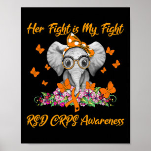 Elephant Her Fight is My Fight RSD CRPS Awareness Poster