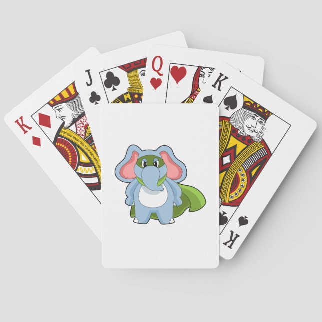 Elephant Hero Playing Cards (Back)