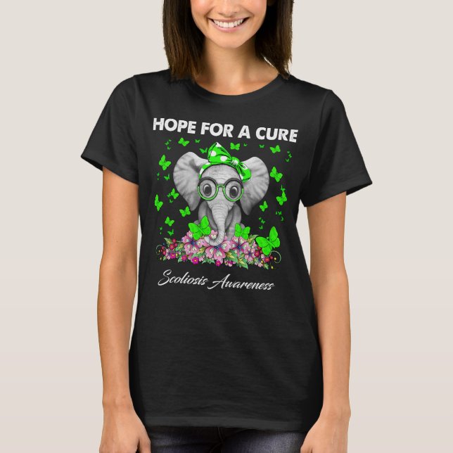 Elephant Hope For a Cure Als Awareness T-Shirt (Front)