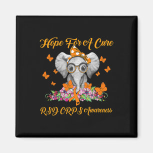 Elephant Hope For A Cure Rsd Crps Awareness Magnet