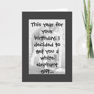 Elephant Humour Card