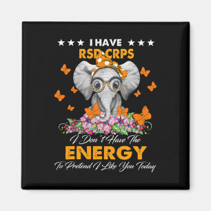 Elephant I Have RSD CRPS Awareness Gifts Magnet