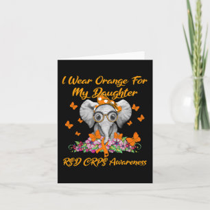 Elephant I Wear Orange For My Daughter RSD CRPS Aw Card