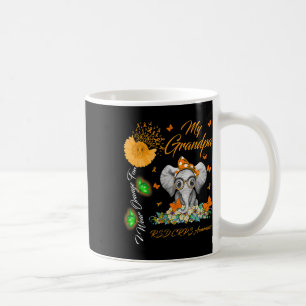 Elephant I Wear Orange For My Grandpa Rsd Crps Awa Coffee Mug