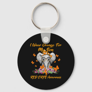 Elephant I Wear Orange For My Son Rsd Crps Awarene Key Ring
