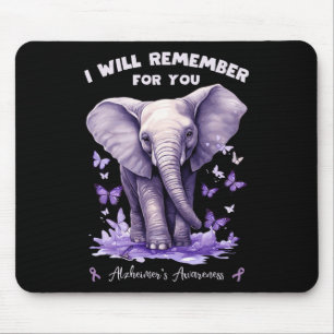 Elephant I Will Remember For You Heimerheimer's Aw Mouse Pad