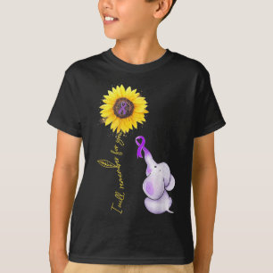Elephant I Will Remember For You Sunflower Heimer T-Shirt
