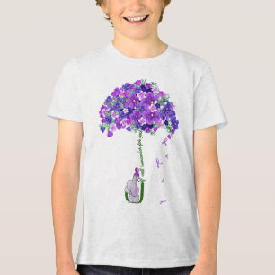 Elephant I Will Remember For You Sunflower Heimer Tri-Blend Shirt