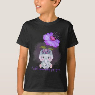 Elephant I Will Remember For You Sunflower Heimerh T-Shirt