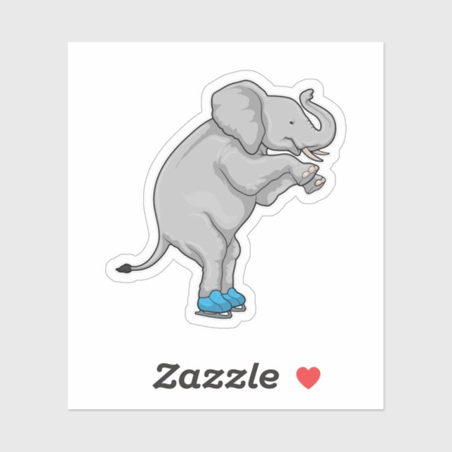 Elephant Ice skating Ice skates (Sheet)